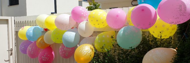 Luftballons Party Garten